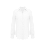 Bevie Button Down Shirt- Optic White Linen