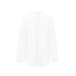 Bevie Button Down Shirt- Optic White Linen