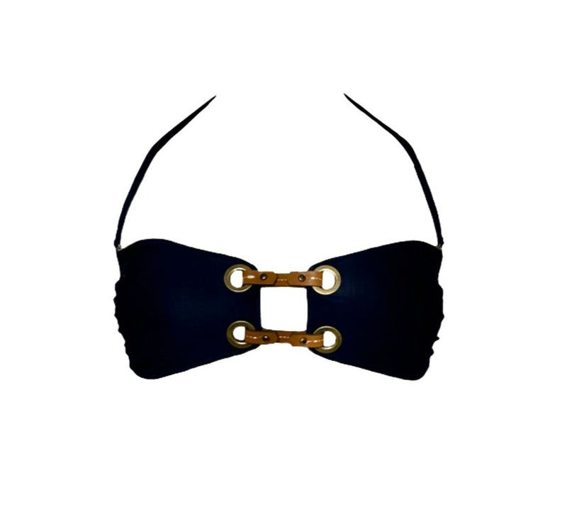 Detailed Bandeau Bikini Top