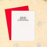 Card -letterpress-Jingle Hell"