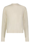 Cashmere Long Sleeve Shrunken Crew