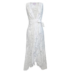 Penelope Sleeveless Dress - White Lace