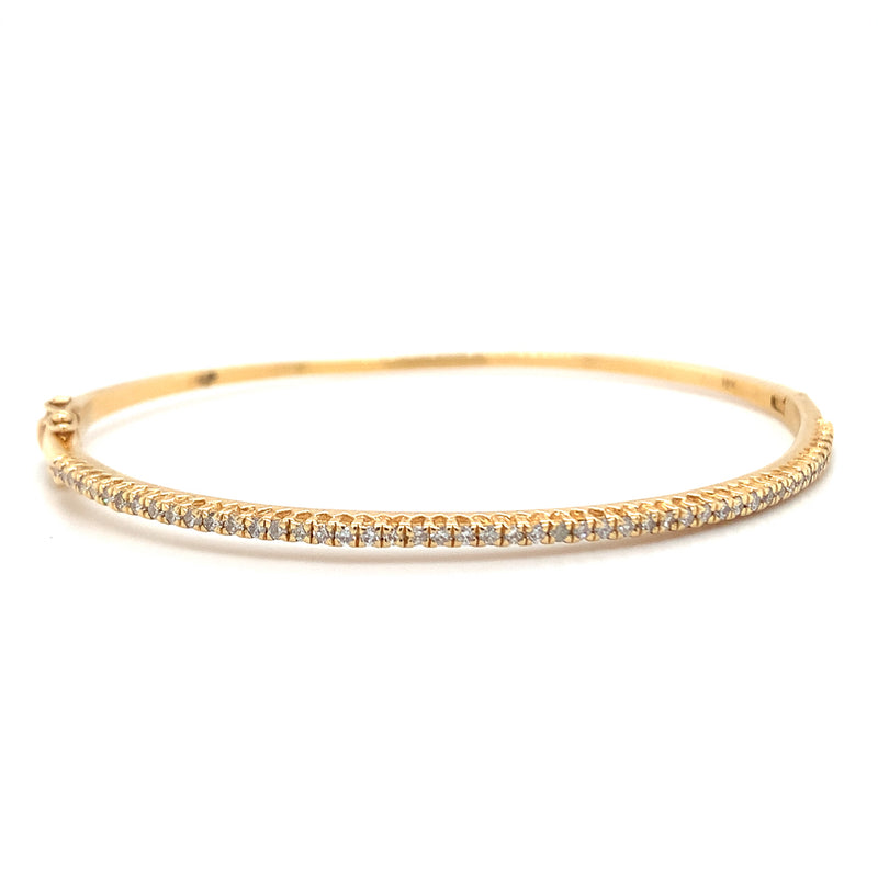 Yellow Gold Diamond Bangle