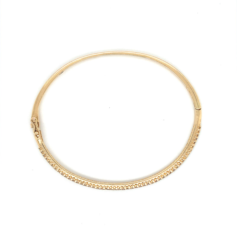 Yellow Gold Diamond Bangle