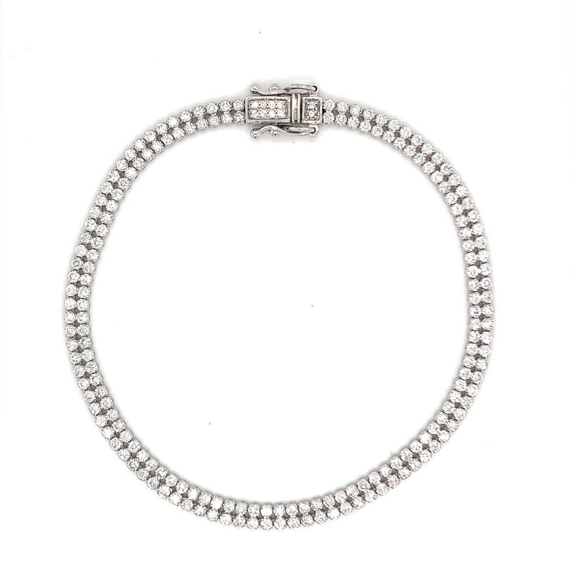 Two Row Tennis Bracelet