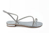 Romelide Sandal- Clear/Silver