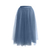 Tulle Midi Skirt - Denim