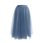 Tulle Midi Skirt - Denim