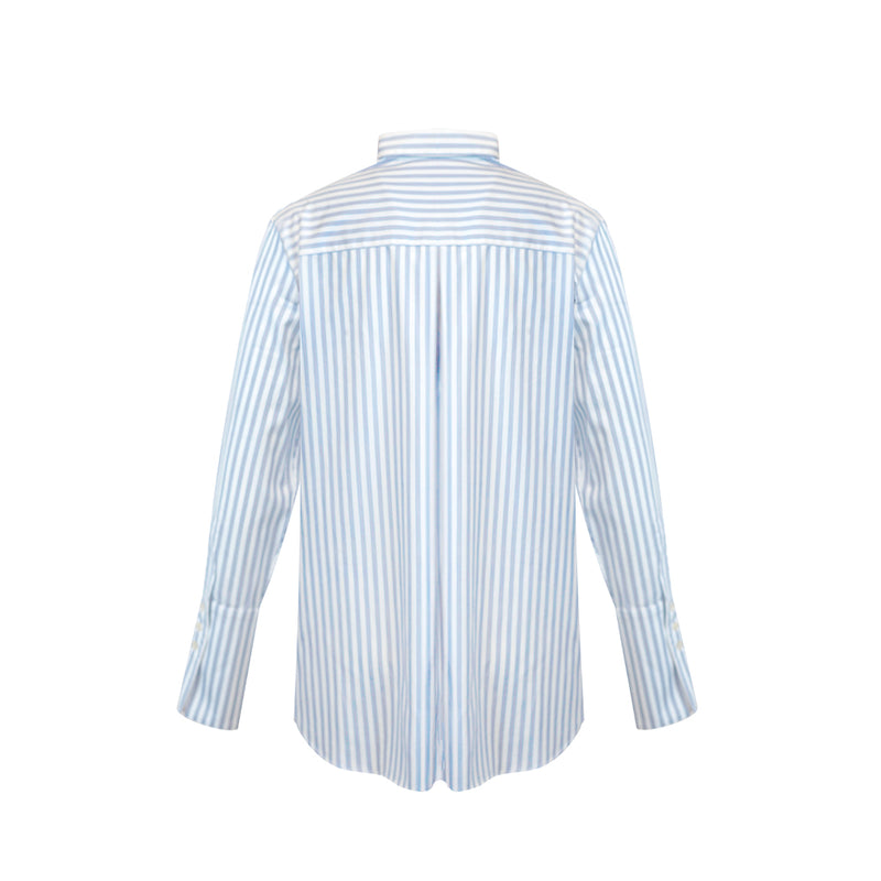 Tuxedo Shirt - Blue/White Stripe