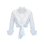 Tuxedo Shirt - Blue/White Stripe