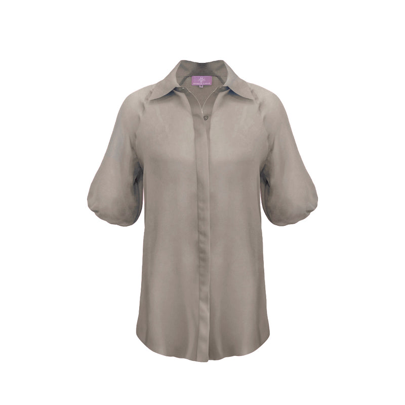 Donna Top Chiffon - Taupe