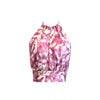 Brigitte Top Silk Chiffon - Pink Abstract