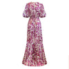 Penelope Maxi Dress - Pink Abstract