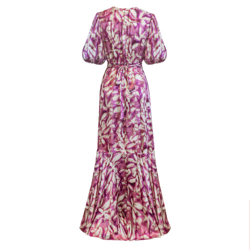 Penelope Maxi Dress - Pink Abstract