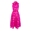 Alice Midi Dress- Hot Pink Eyelash