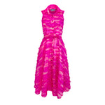 Alice Midi Dress- Hot Pink Eyelash