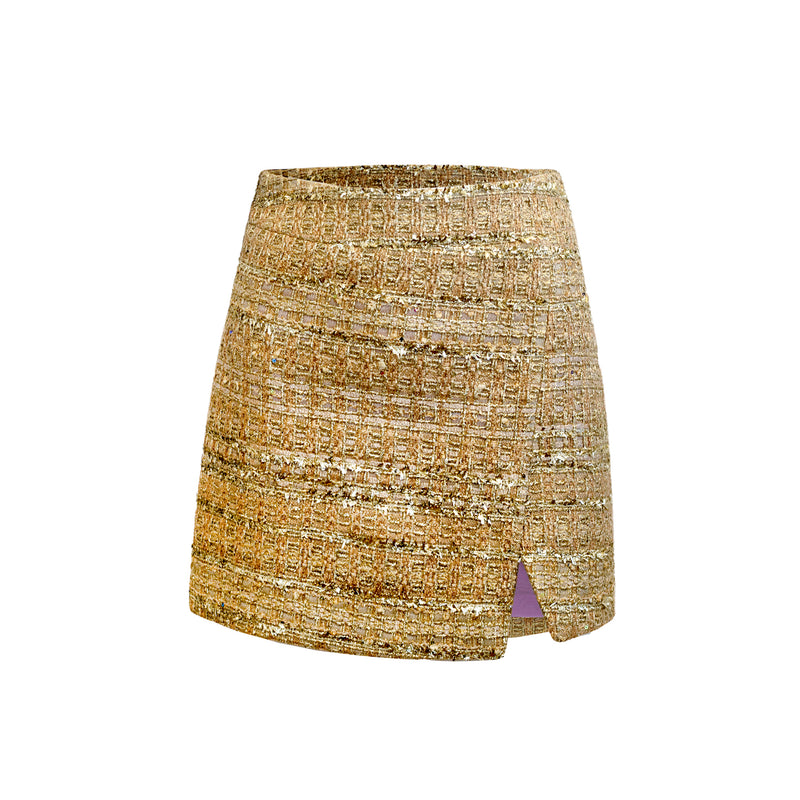 Kelly Skirt- Gold Metallic