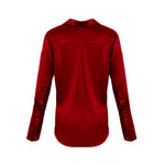 Garcon Shirt -Stretch Silk Charmeuse - Pomegranate