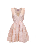 Renee Mini Sleeveless Dress - Pink/Gold Stripe