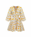 Renee Dress Mini - Yellow Floral