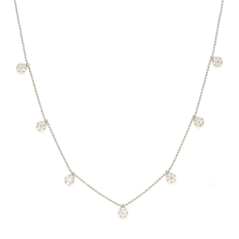 Diamonds in White Gold Necklace