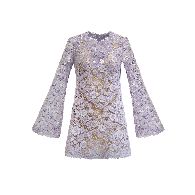 Cristi Mini Dress - Lavender Lace