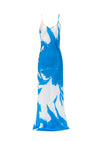 Rhonda Maxi Dress - Blue Abstract