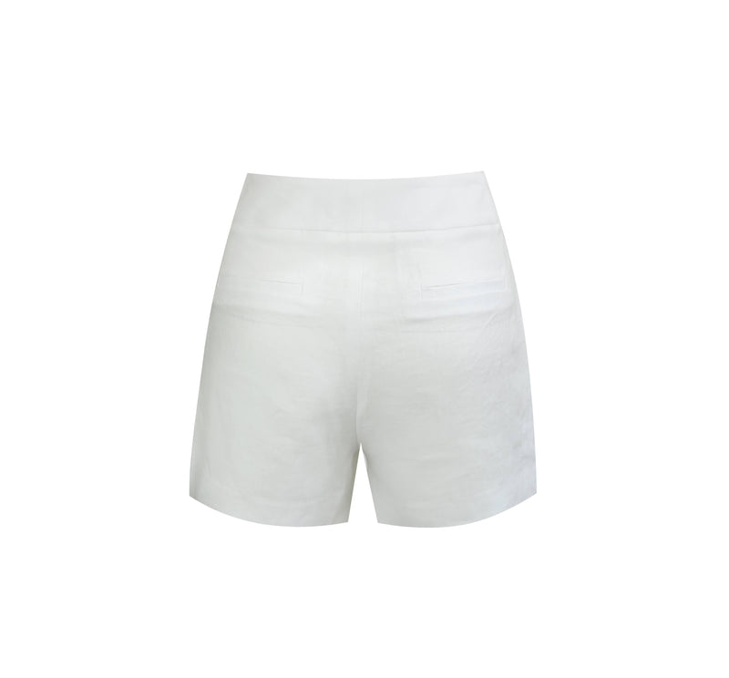 Danielle High Waisted Linen Short