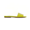 Cassis Satin Flats - Lime