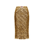 Slip Skirt - Sequin Gold