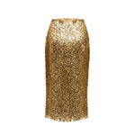 Slip Skirt - Sequin Gold