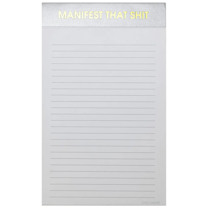 Manifest that Shit Notepad