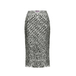 Slip Skirt - Silver Sequin