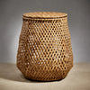 Handcrafted Rattan Stool and Storage