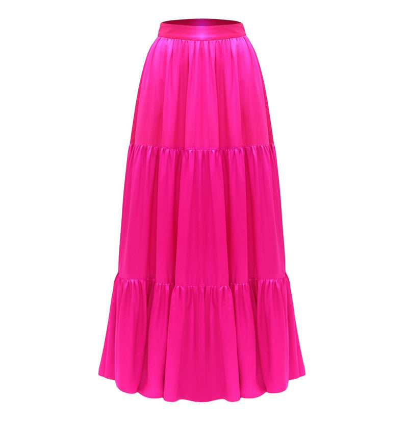 Sara Maxi Skirt Hot Pink